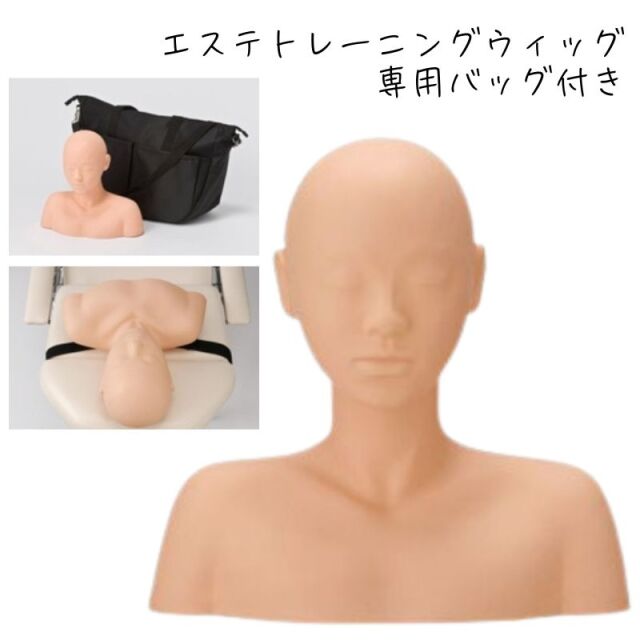 エステ マッサージ マネキン 練習 トレーニング フェイシャルからデコルテライン フェイシャルデコルテ ウィッグ スクール 教材 人形
