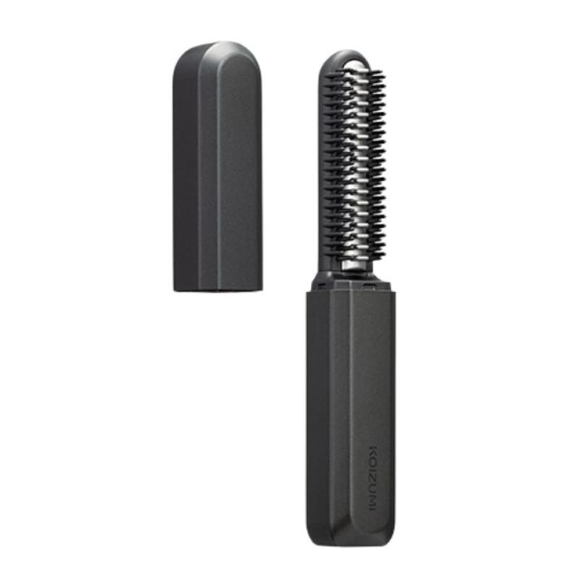 コイズミ 前髪アイロン コードレス 前髪用 ヘアアイロン 充電式 ブラシ型 携帯 ミニ KHR-6420