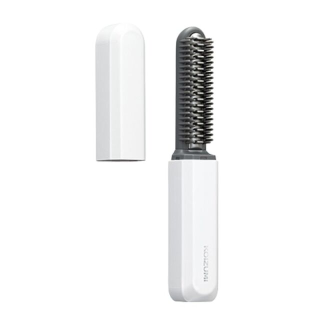 コイズミ 前髪アイロン コードレス 前髪用 ヘアアイロン 充電式 ブラシ型 携帯 ミニ KHR-6420
