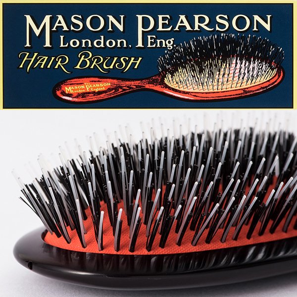メイソンピアソン Mason Pearson ヘアブラシ ポピュラーミックス 猪毛  