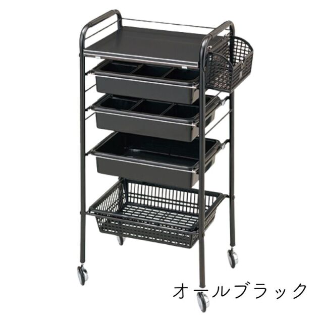理美容 キャスター付き ロッド台 NC-190 メッシュラック付き 西村
