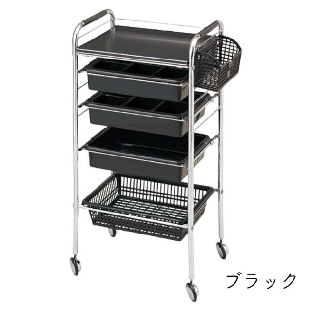 理美容 キャスター付き ロッド台 NC-190 メッシュラック付き 西村
