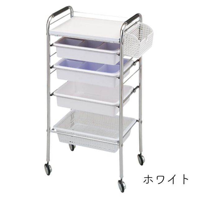 理美容 キャスター付き ロッド台 NC-190 メッシュラック付き 西村