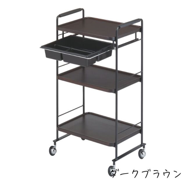 バンブーワゴン NC-430 理美容ワゴン キャスター付き 西村製作所
