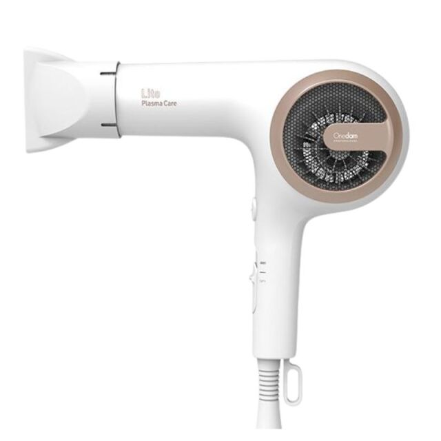 ワンダム ヘアドライヤー ライト プラズマケア ABD-302 Lite ホワイト 1000W 軽量 高風速 白 onedam