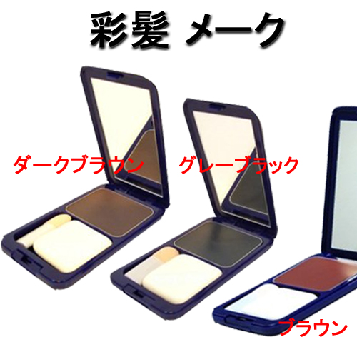 彩髪 メーク (白髪隠しファンデーション) 白髪染め