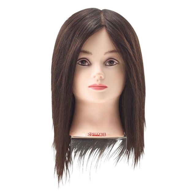 滝川 カットウィッグ スピロ 203 SPILO 人毛100％ 黒髪 練習用 マネキン カット練習におすすめ