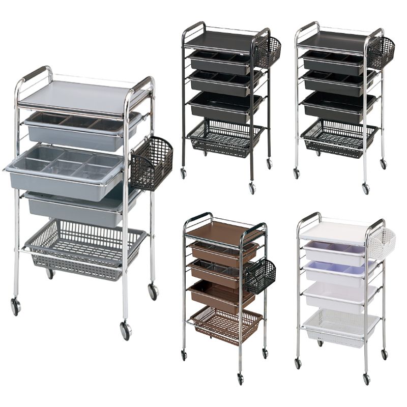 代引き不可 NC-190 ロッド台 ワゴン キャスター付き 美容室 理容室 美容院 サロン セット台