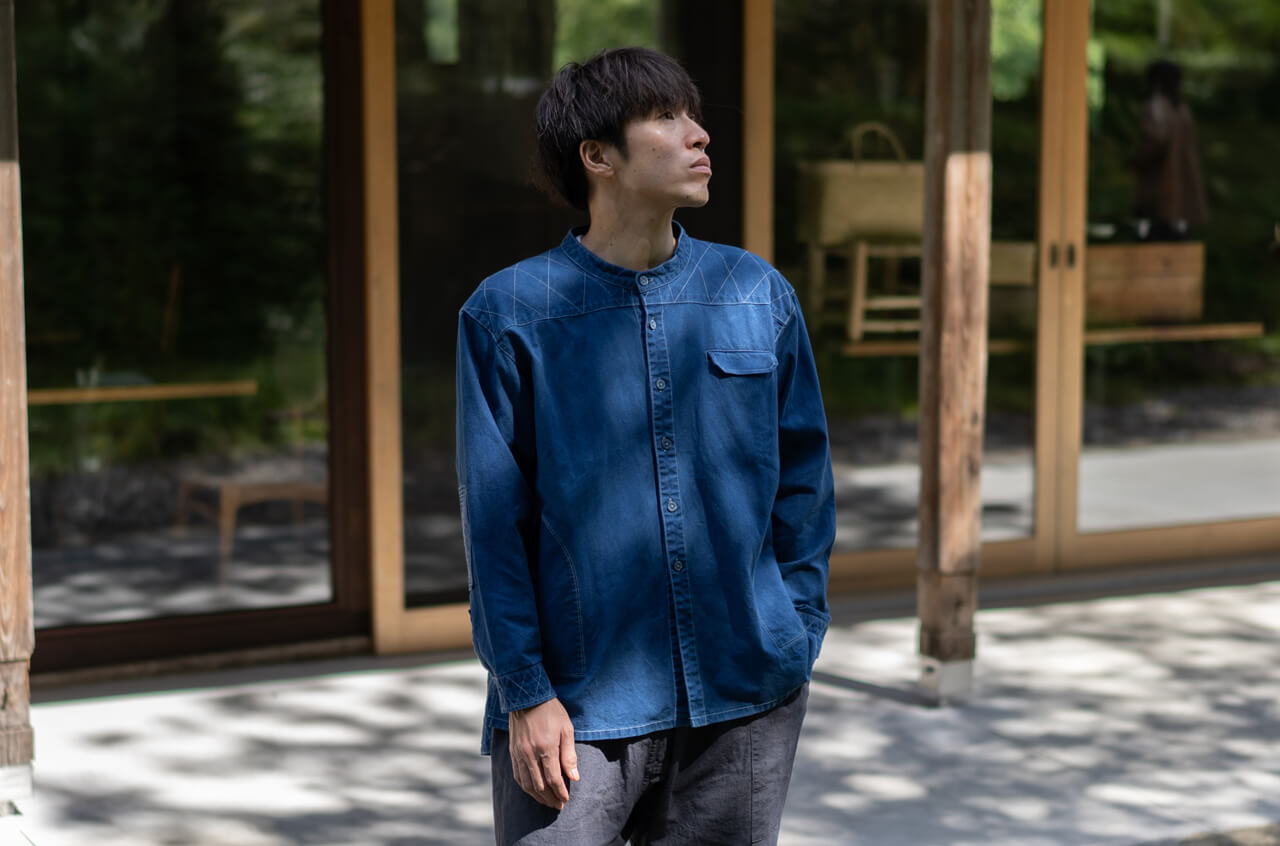 縁日 indigo YAMA SHIRT（インディゴ山シャツ）