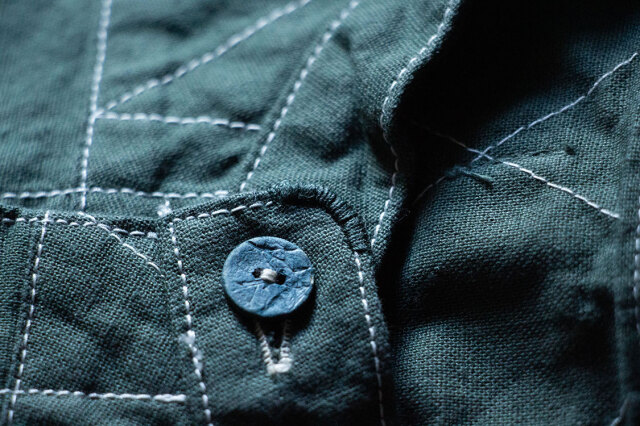 イッテン/YAMA SHIRT/Lサイズ/カーキ