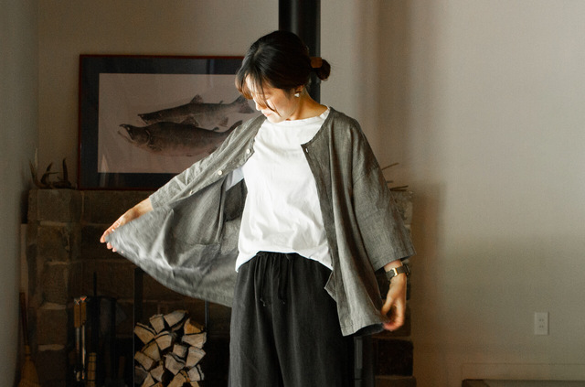 縁日　ダボシャツ　DABO SHIRT 麻