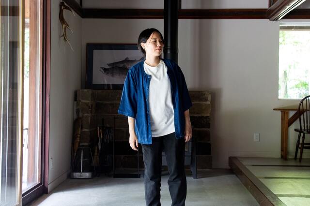 縁日 インディゴダボシャツ Indigo DABOSHIRT