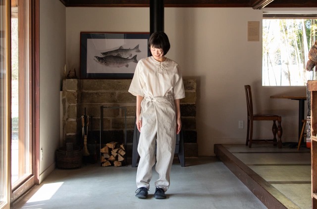 HAKAMA-PANTS コットンリネン シルエット