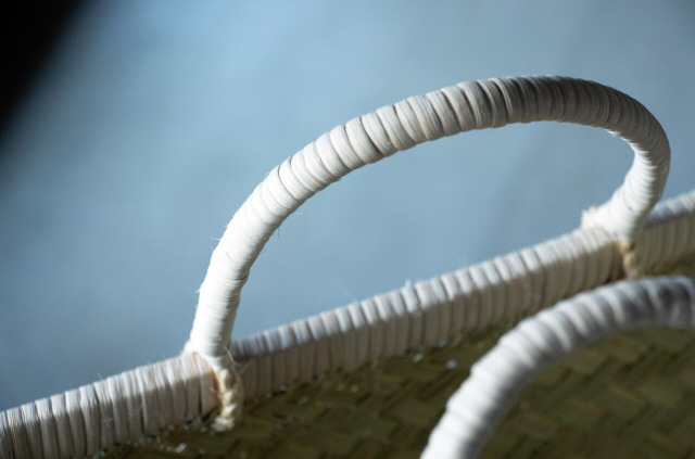 縁日　市場かご　すず竹