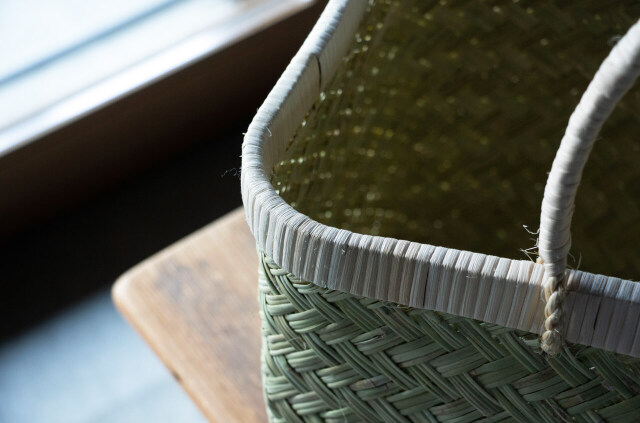 縁日　市場かご　すず竹