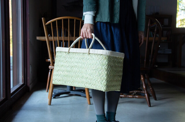 縁日　市場かご　すず竹