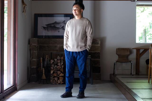 indigo sashiko SAPPAKAMA（インディゴ刺子猿袴）