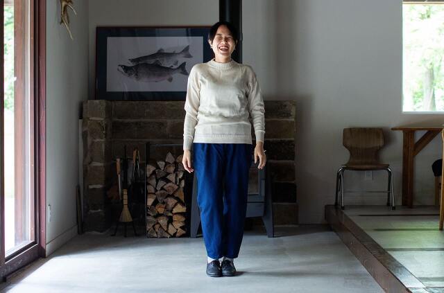 indigo sashiko SAPPAKAMA（インディゴ刺子猿袴）