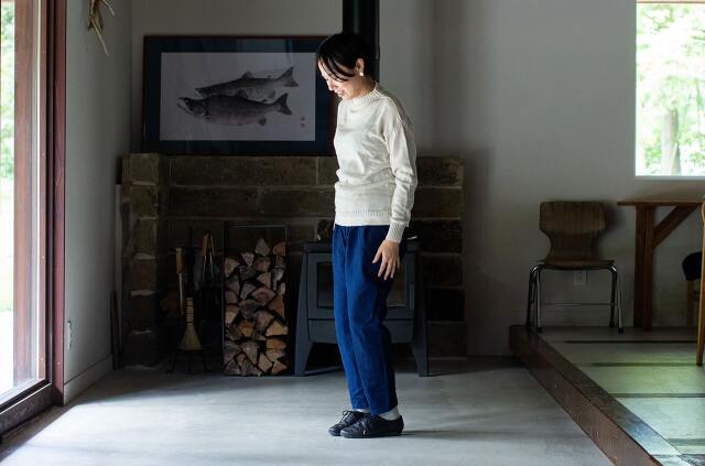 indigo sashiko SAPPAKAMA（インディゴ刺子猿袴）