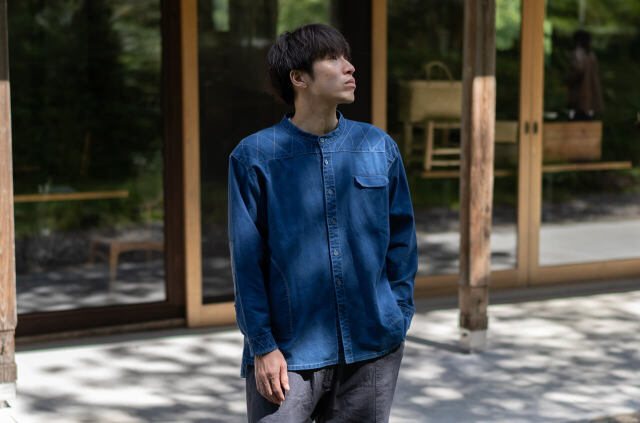 縁日 indigo YAMA SHIRT（インディゴ山シャツ）