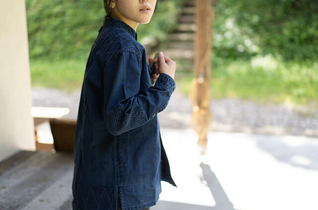 縁日 indigo YAMA SHIRT（インディゴ山シャツ）
