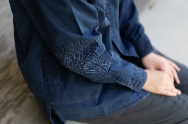 縁日 indigo YAMA SHIRT（インディゴ山シャツ）