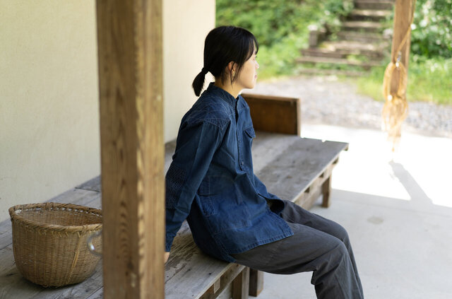 縁日 indigo YAMA SHIRT（インディゴ山シャツ）