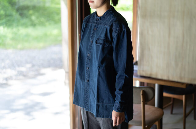 縁日 indigo YAMA SHIRT（インディゴ山シャツ）