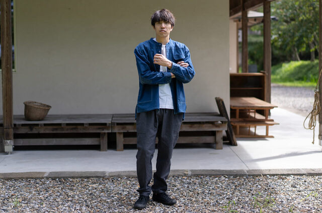 縁日 indigo YAMA SHIRT（インディゴ山シャツ）