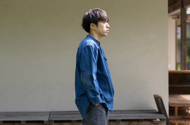 縁日 indigo YAMA SHIRT（インディゴ山シャツ）