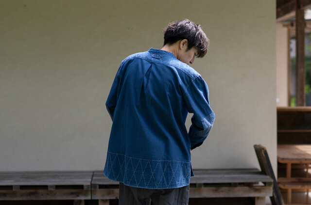縁日 indigo YAMA SHIRT（インディゴ山シャツ）