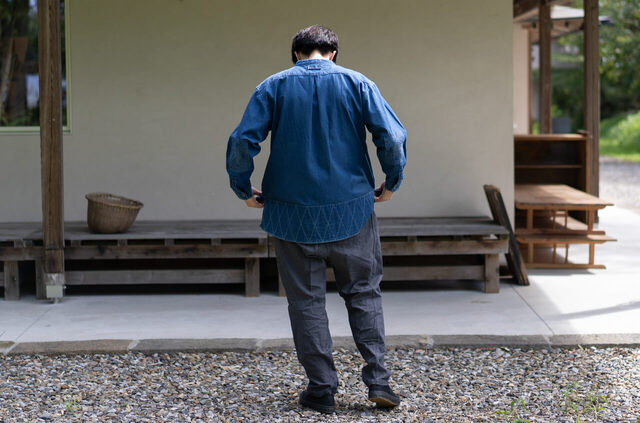 縁日 indigo YAMA SHIRT（インディゴ山シャツ）