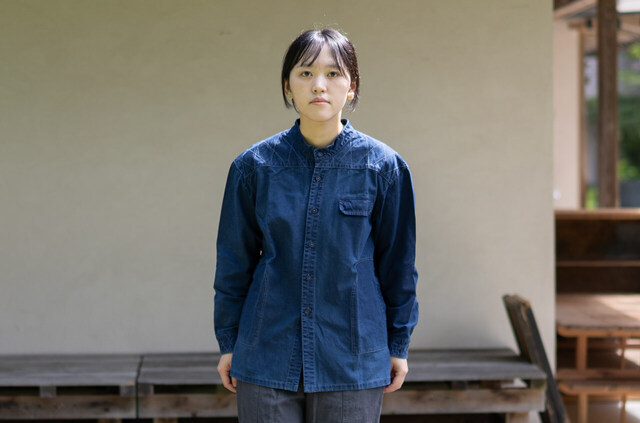 縁日 indigo YAMA SHIRT（インディゴ山シャツ）