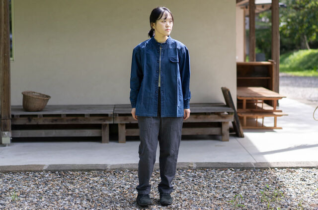 縁日 indigo YAMA SHIRT（インディゴ山シャツ）