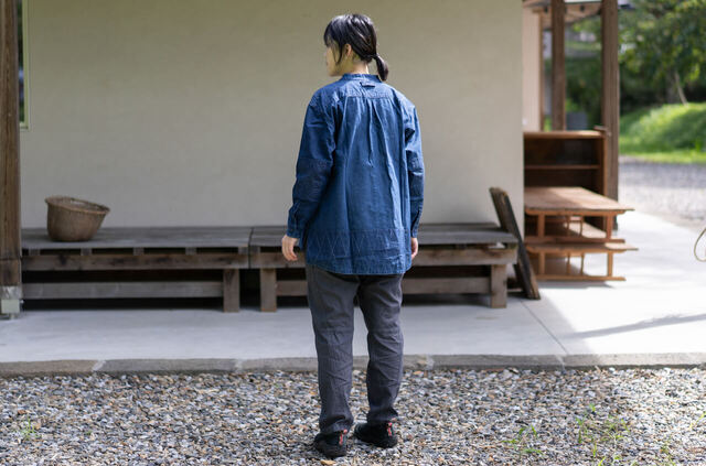 縁日 indigo YAMA SHIRT（インディゴ山シャツ）