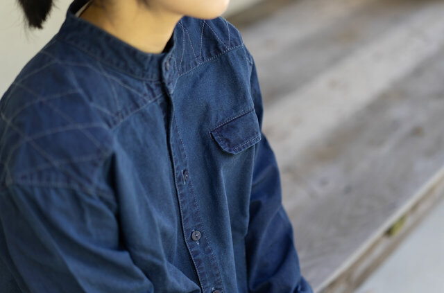 縁日 indigo YAMA SHIRT（インディゴ山シャツ）