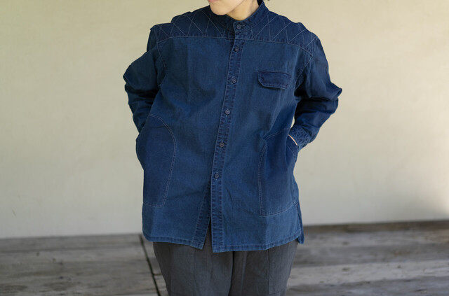 縁日 indigo YAMA SHIRT（インディゴ山シャツ）