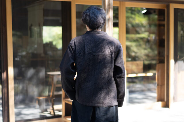 MITTAN 中わた刺し子織ジャケット JK-64
