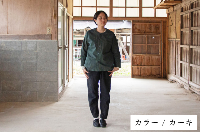 縁日　KOIKUCHI（鯉口シャツ）カーキ