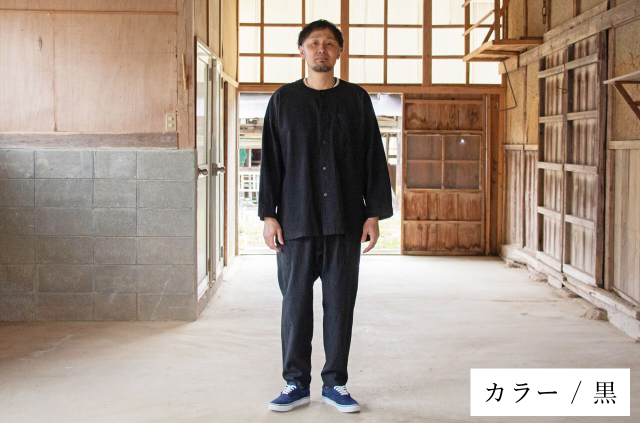 縁日　KOIKUCHI（鯉口シャツ）黒