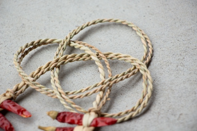 工房ストロー　魔除け　しめ飾り