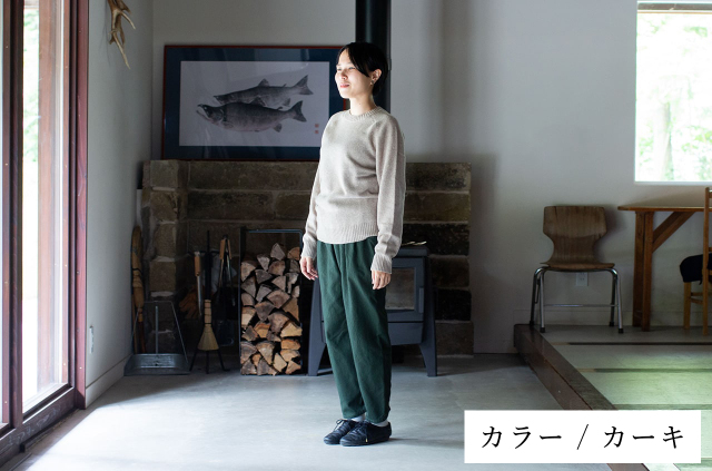 縁日 sashikoSAPPAKAMA（刺子さっぱかま）カーキ