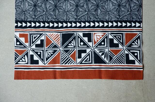 縁日　手ぬぐい　麻の葉フォークロア