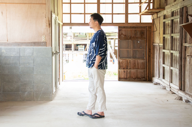 縁日 手ぬぐいシャツ 葉序