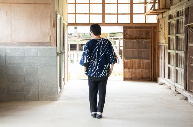 縁日 手ぬぐいシャツ 葉序
