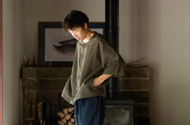 縁日　漆染め ダボシャツ　DABO SHIRT 麻
