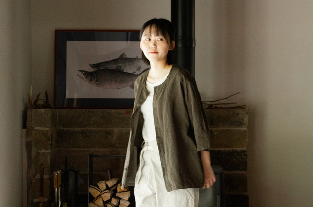 縁日　漆染め ダボシャツ　DABO SHIRT 麻