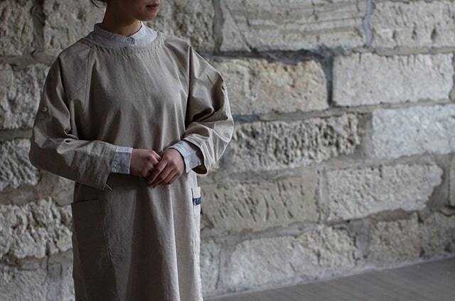 一回着用　en・nichi 　割烹着　縁日　KAPPOGI サイズM おしゃれ KAPPOGI（割烹着） | en・nichi（エン・ニチ）