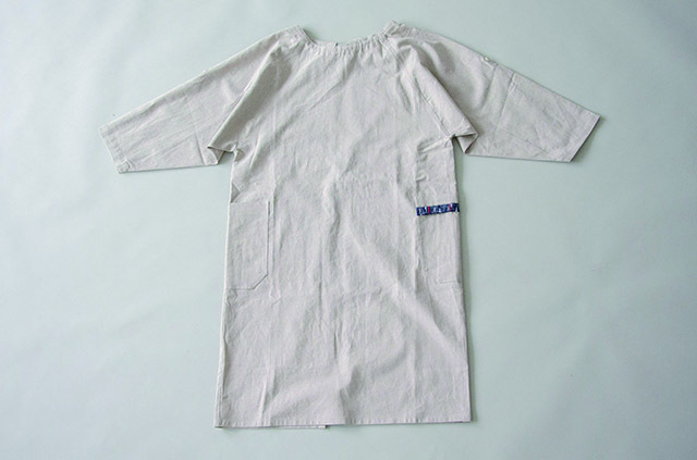 割烹着 裂織(KAPPOGI sakiori)生成り