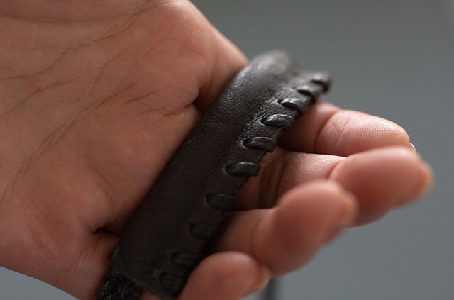 TESAGE　手提げ　鹿革　持ち手